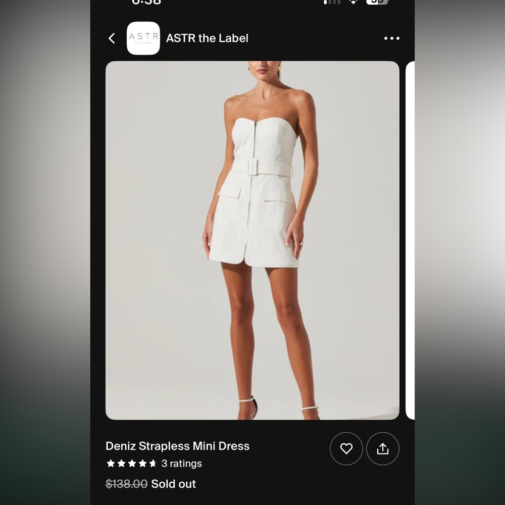 ASTR DENIZ MINI DRESS